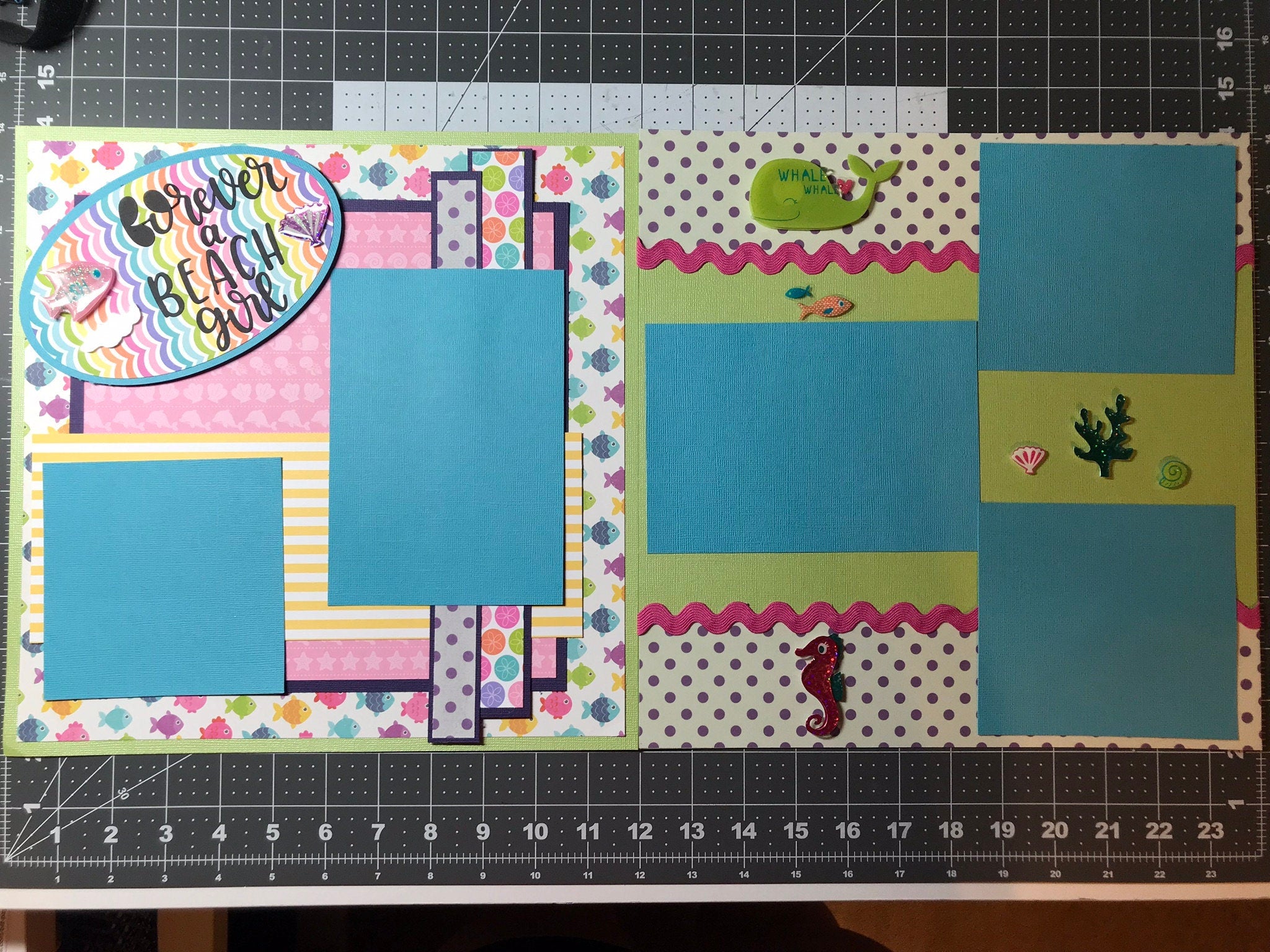 Forever a Beach Girl 12x12 Scrapbook Layout Kit