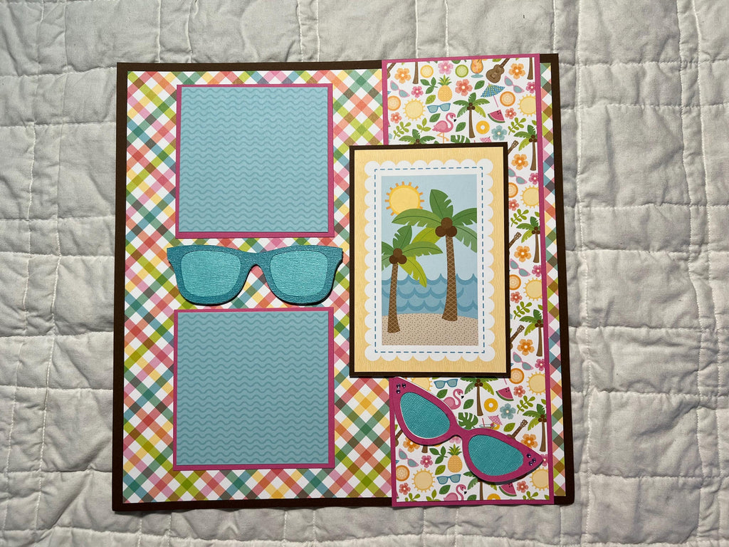 Another Day in Paradise 12x12 Scrapbook Layout