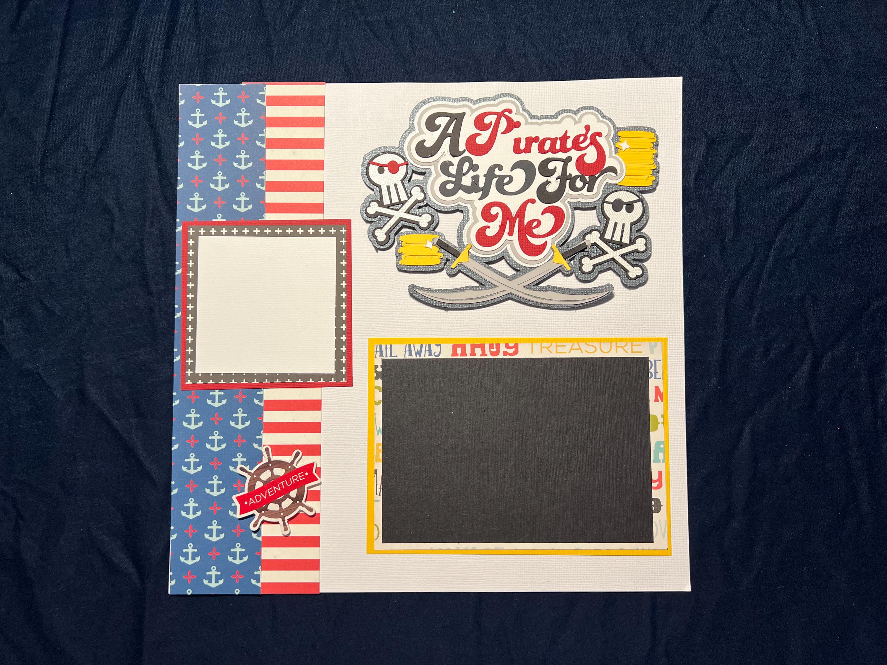 A Pirate's Life for Me 12x12 Scrapbook Layout