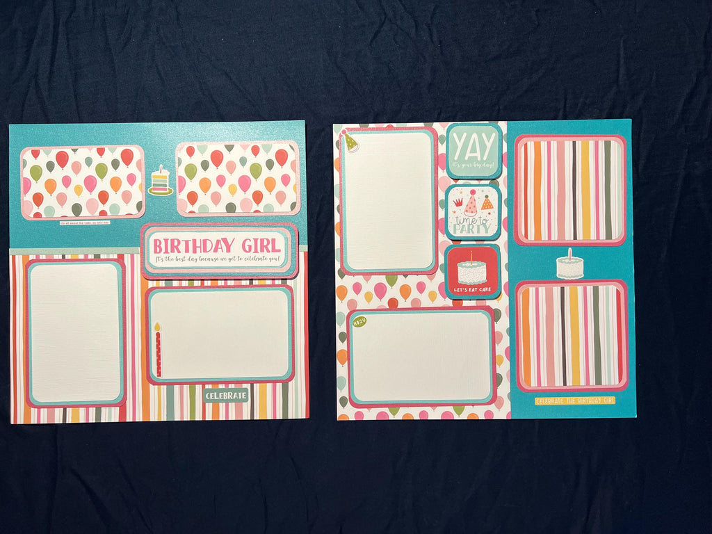 Birthday Girl 12x12 Scrapbook Layout