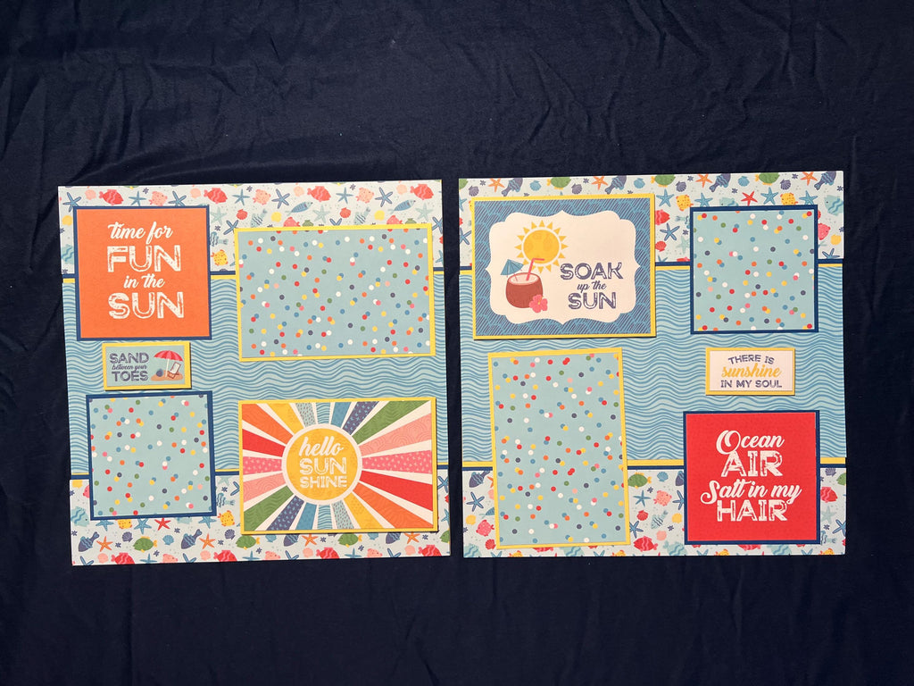 Hello Sunshine 12x12 Scrapbook Layout
