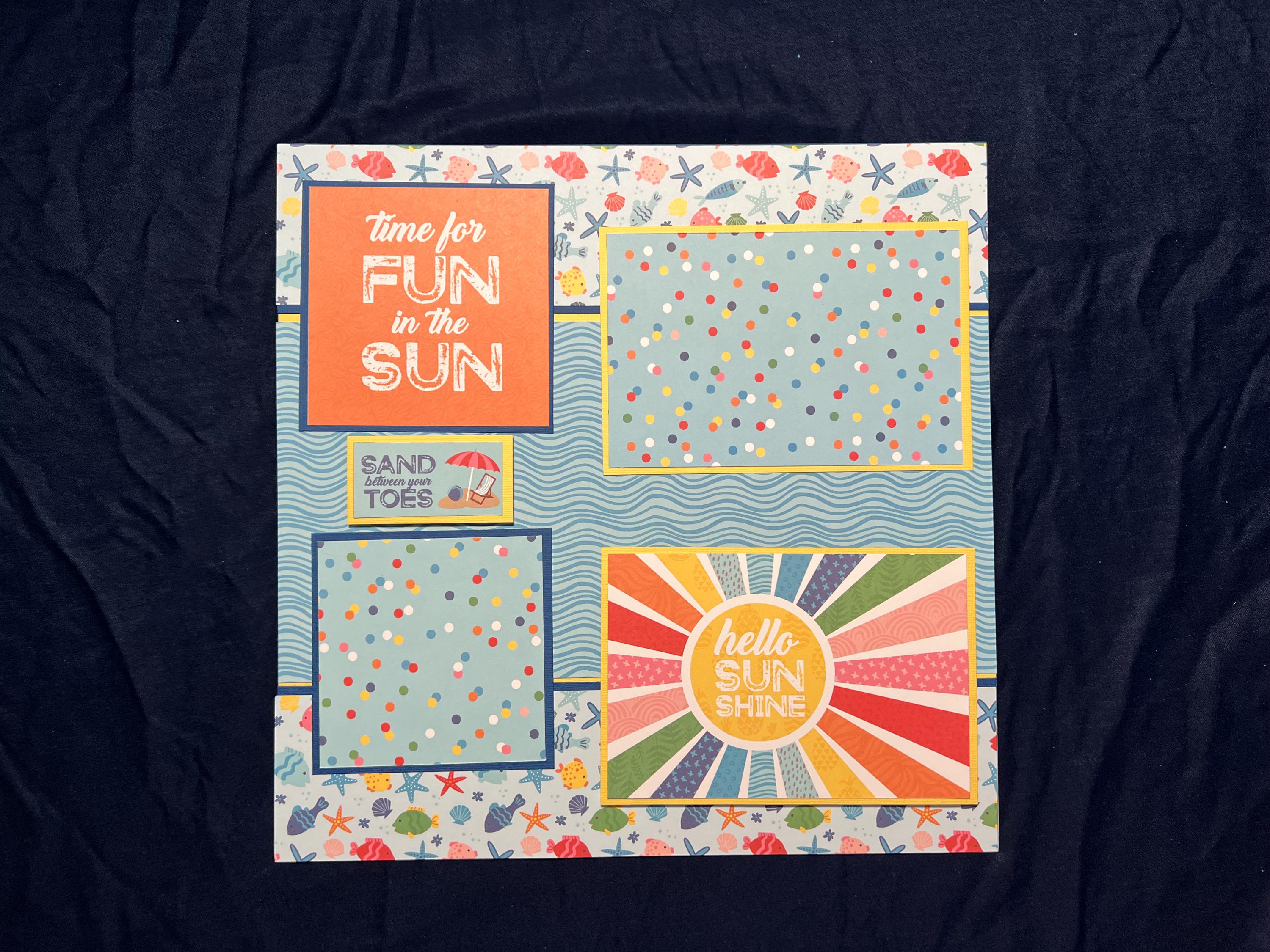 Hello Sunshine 12x12 Scrapbook Layout