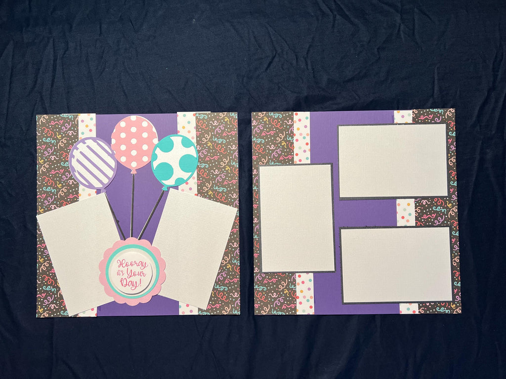 Hooray It's Your Day 12x12 Scrapbook Kit