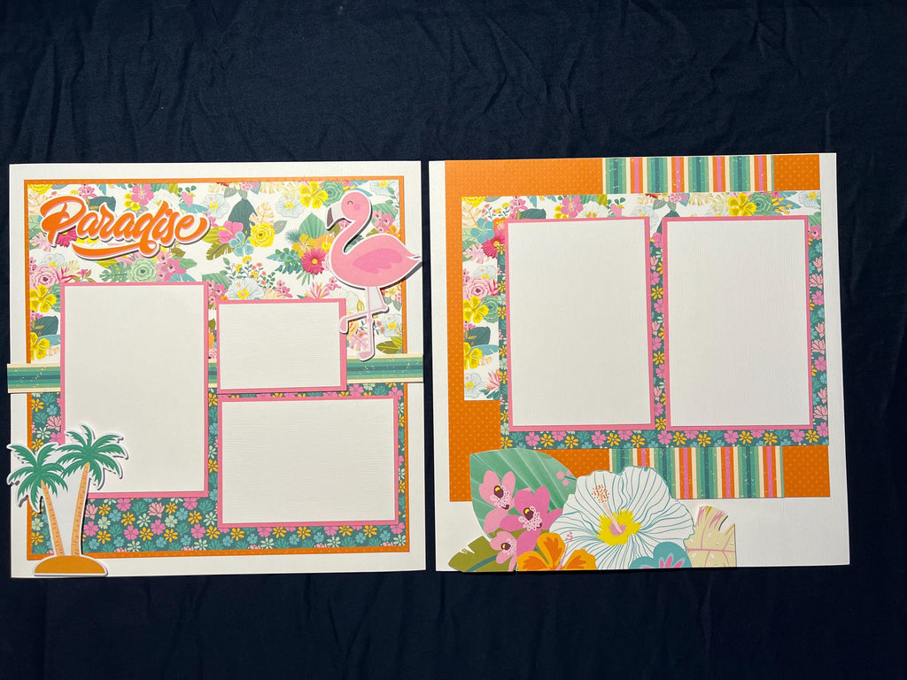Paradise 12x12 Scrapbook Layout