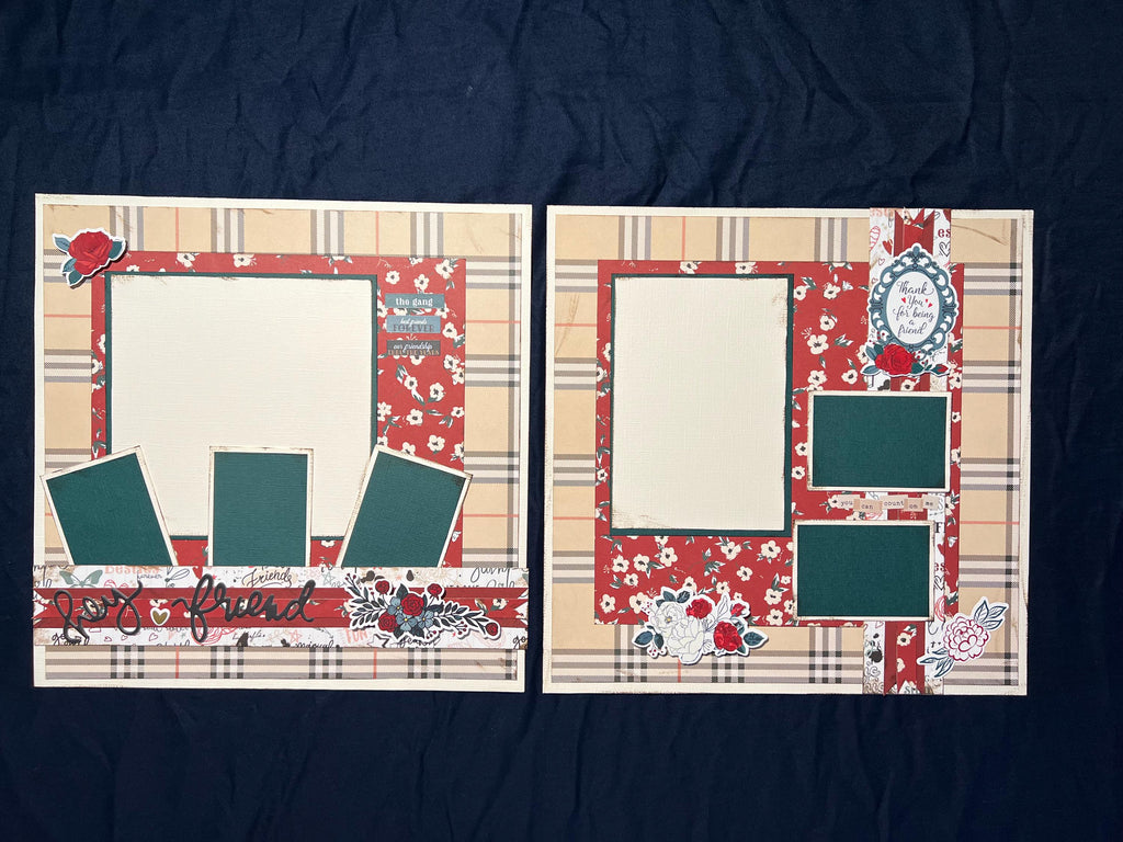 Hey Friends 12x12 Scrapbook Layout