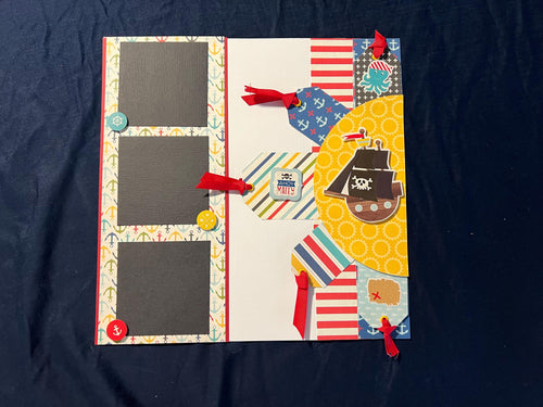 A Pirate's Life for Me 12x12 Scrapbook Layout