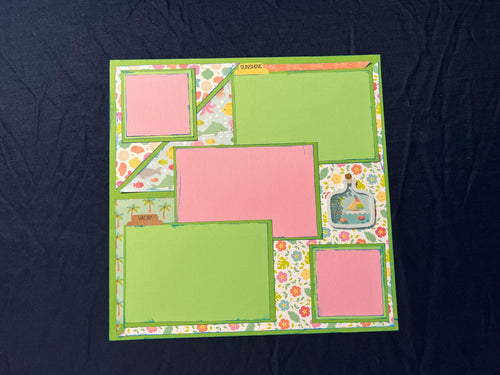 Another Day in Paradise 12x12 Scrapbook Layout