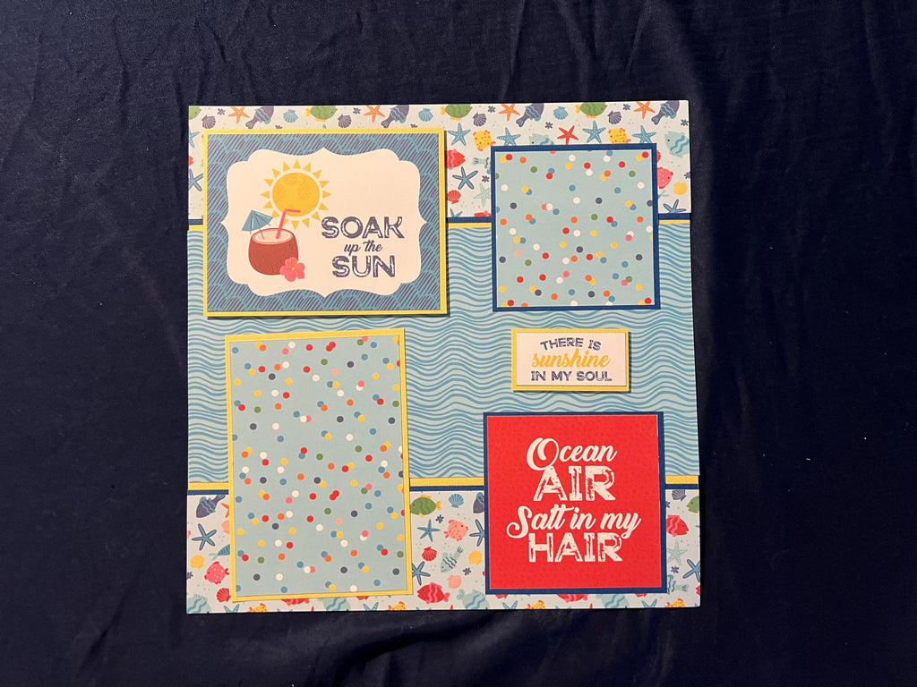 Hello Sunshine 12x12 Scrapbook Layout