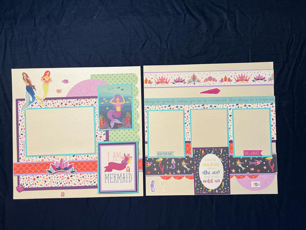 I am a Mermaid 12x12 Scrapbook Layout