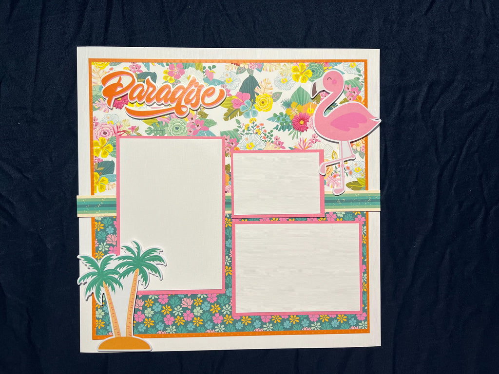 Paradise 12x12 Scrapbook Layout