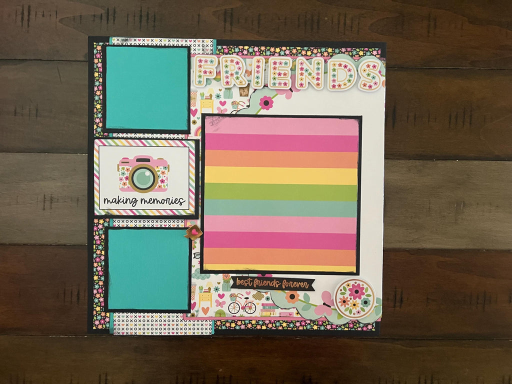 Friends 12x12 Scrapbook Layout Kit