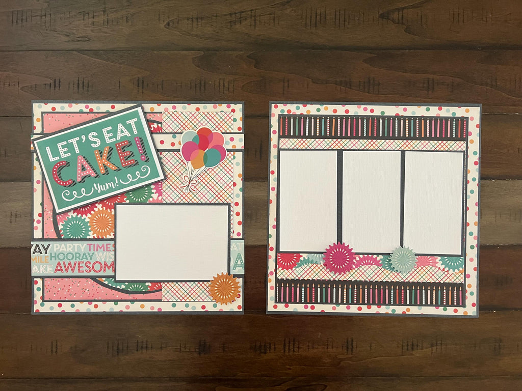 Let's Eat Cake 12x12 Scrapbook Layout Kit