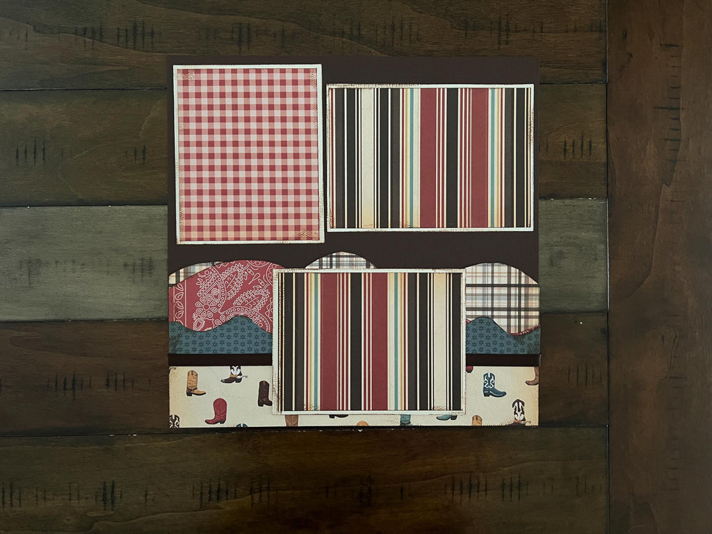 Howdy 12x12 Scrapbook Layout Kit