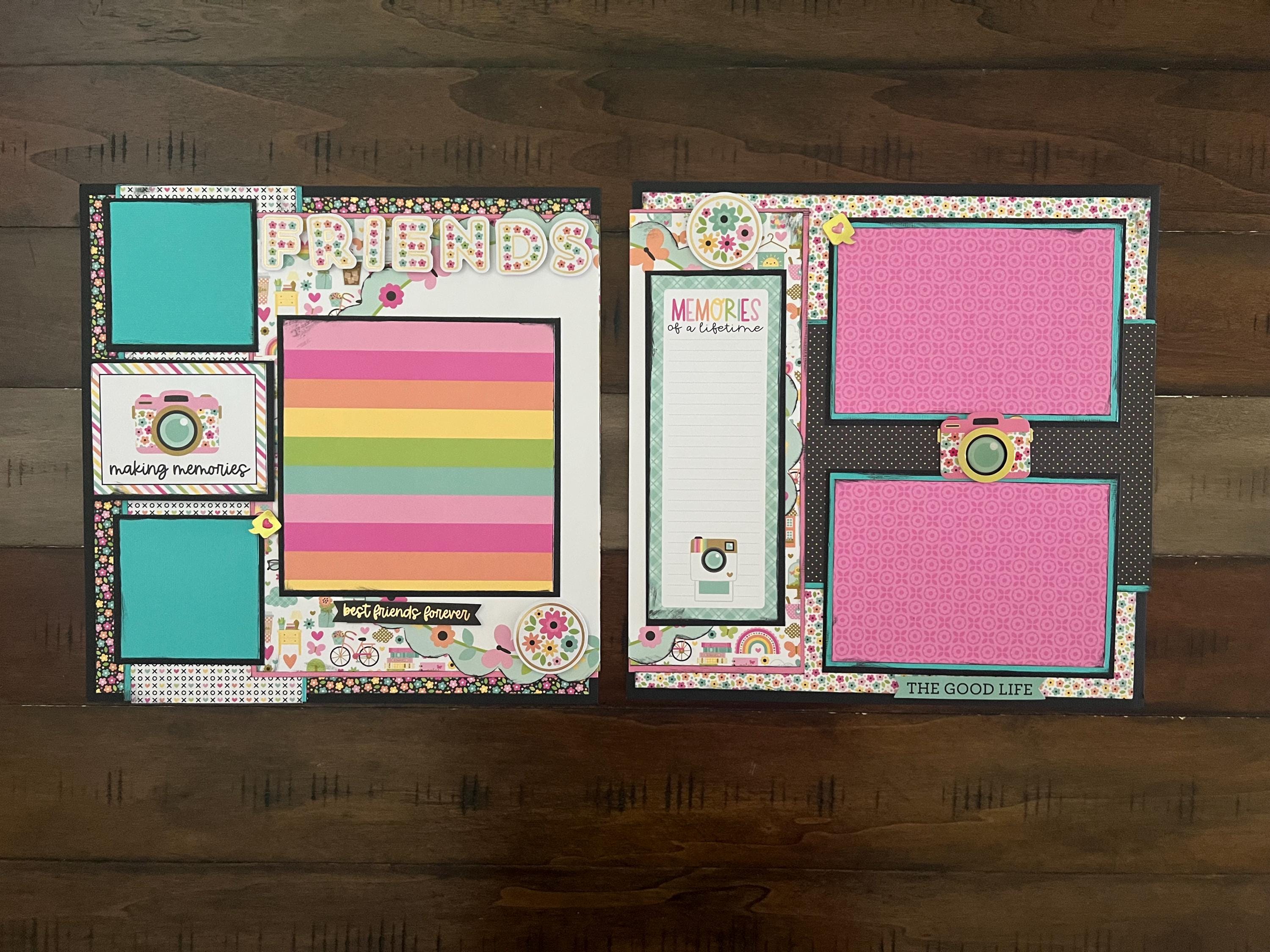 Friends 12x12 Scrapbook Layout Kit