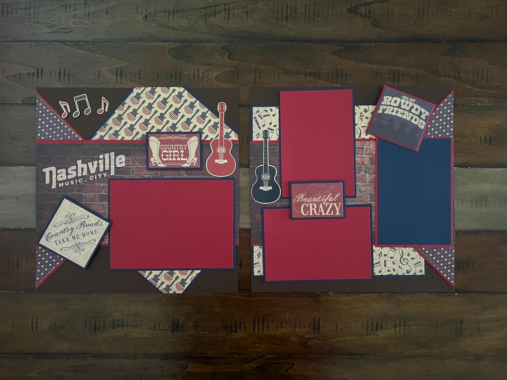 Nashville 12X12 Scrapbook Layout Kit