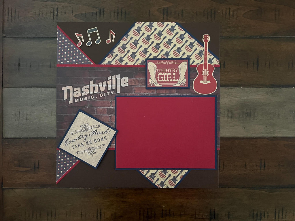 Nashville 12X12 Scrapbook Layout Kit
