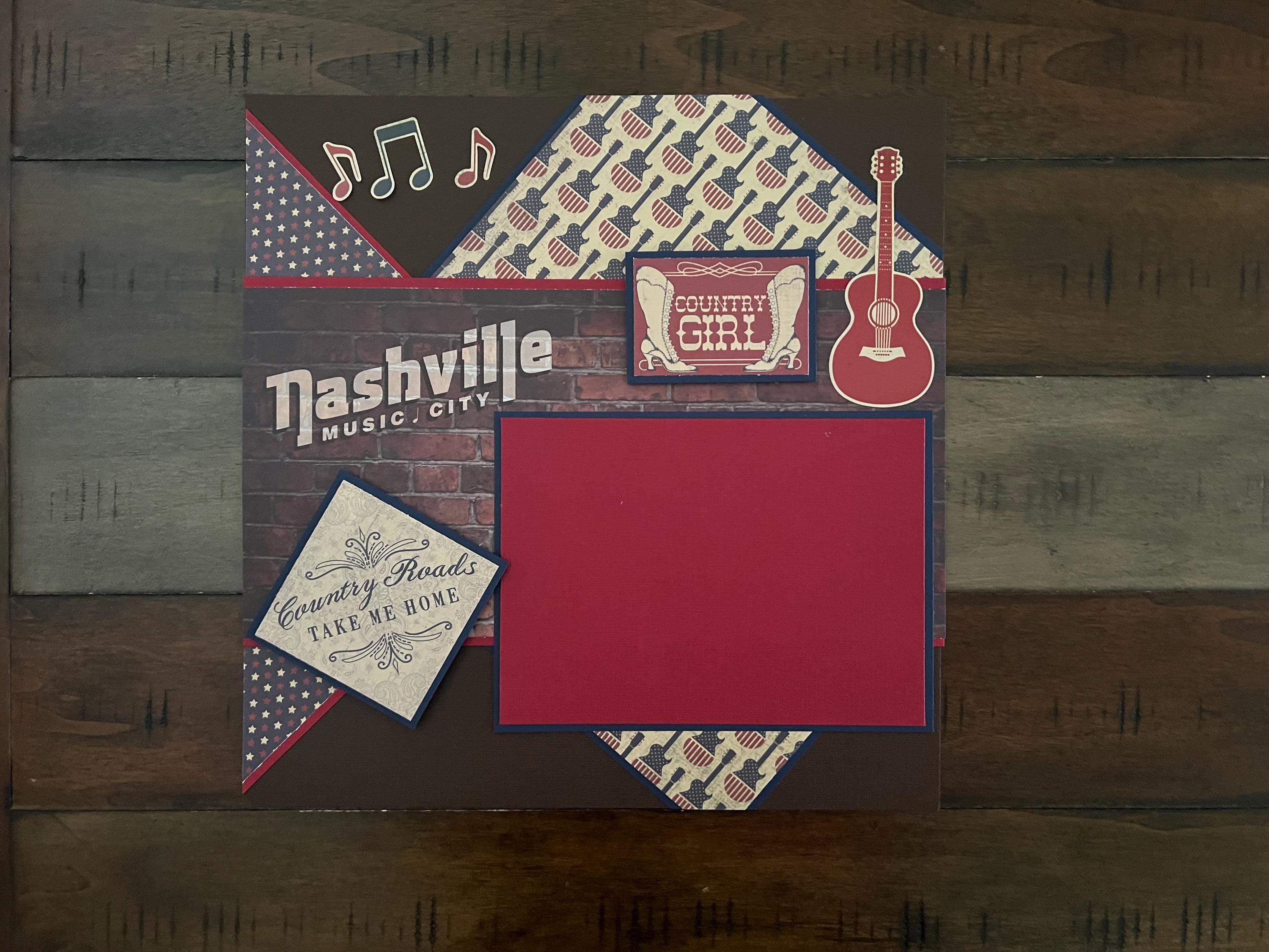 Nashville 12X12 Scrapbook Layout Kit
