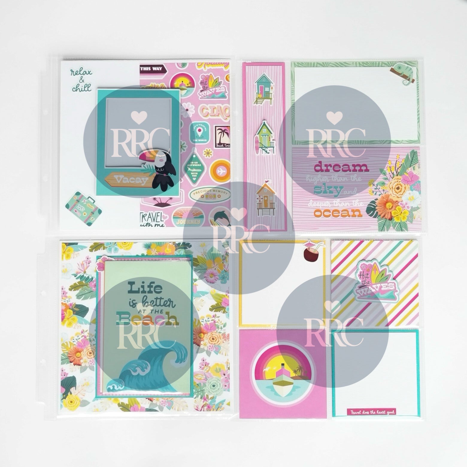 Tropical Getaway 8x8 Scrapbook Album